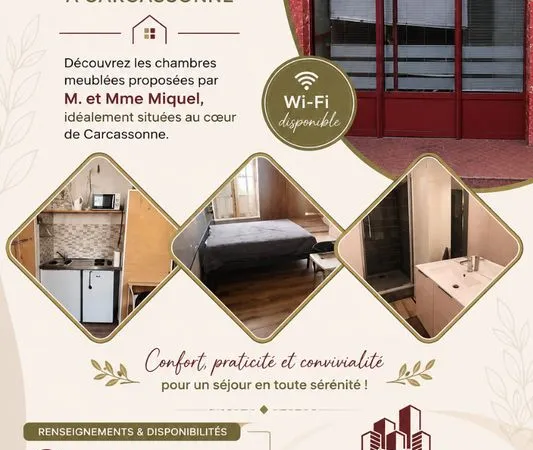 🏡✨ chambres meublées à louer à carcassonne ✨🏡