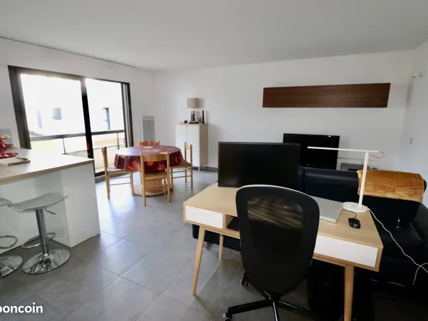 Appartement 51 m² bordeaux cauderan + garage + cave
