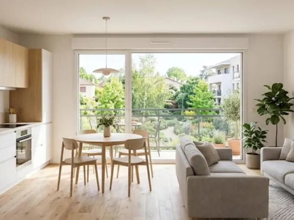 Vue Dégagée au 2e pour ce Superbe T3 de 60 m² avec Terrasse de 10 m² - Crépieux, Rillieux-la-Pape