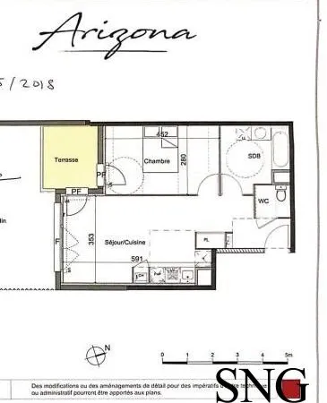 Appartement 2 pièces 63 m²