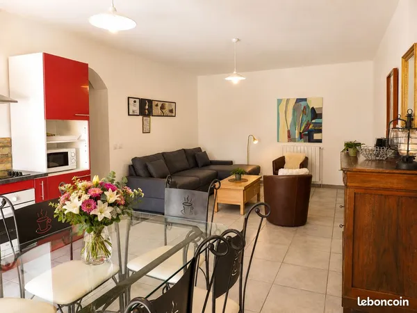Appartement meublé 3 chambres avec piscine - Location octobre à avril - Montblanc