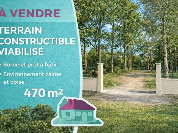 Terrain 470 m²