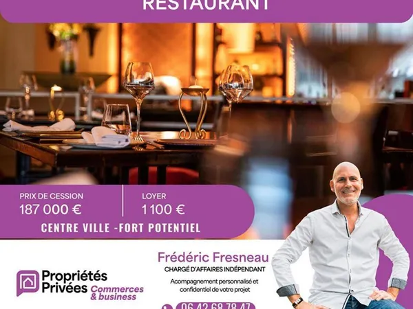 Restaurant 1 pièce 60 m²