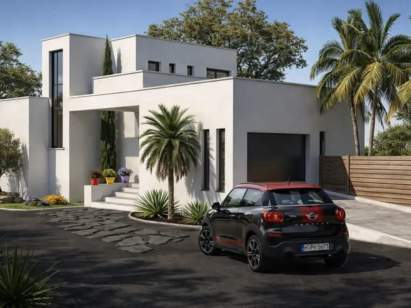 Villa de standing 4 faces de 195m2 sur 1420m2 de terrain avec piscine