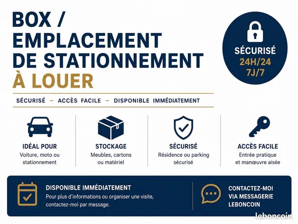 Location de box de stockage sécurisé