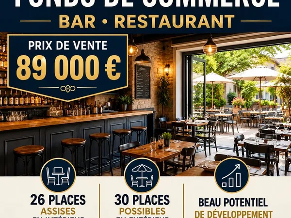 Bar, brasserie, fonds de commerce 100 m² Abbeville