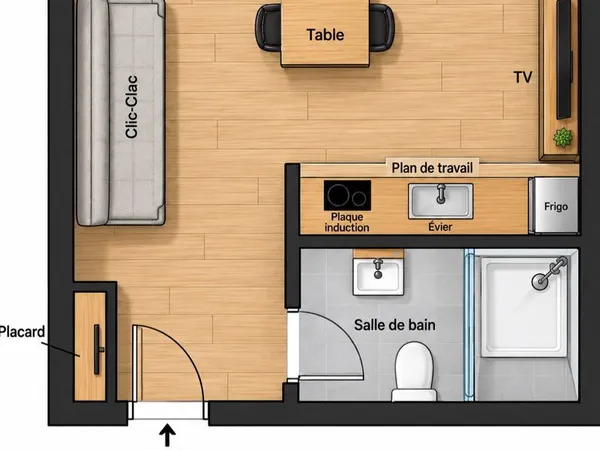 Appartement Location Annonay 1p 19m² 250€