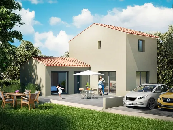 T4 en duplex, jardin et stationnements,