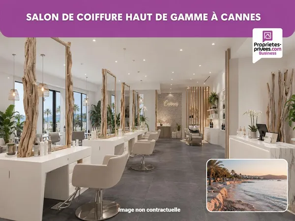 06400 CANNES - SALON DE COIFFURE & ESTHÉTIQUE - 78 m²