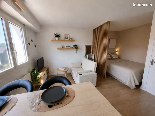 T1 meublé refait à neuf - Vue Pyrénées - Parking privé