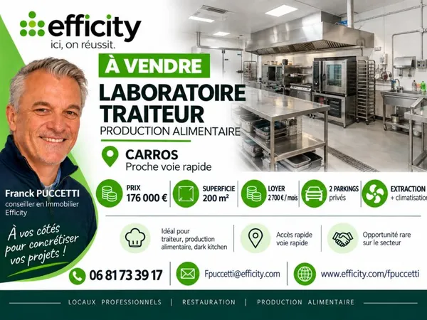 Fonds de commerce 200 m²