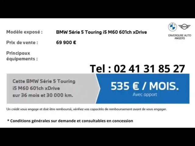 Bmw Serie 5 série 5 touring i5 m60 601ch xdrive — photo 18