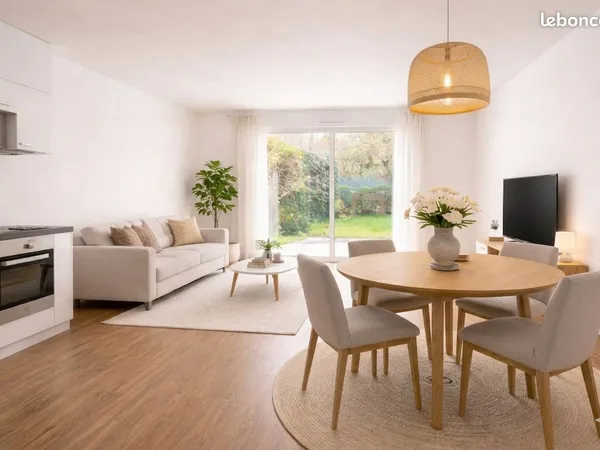 Appartement F3 de standing en Rez de Jardin