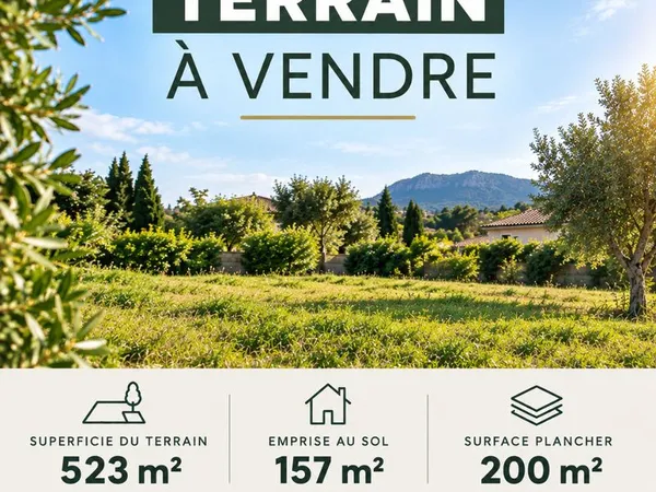Terrain 523 m² LA BOUILLADISSE
