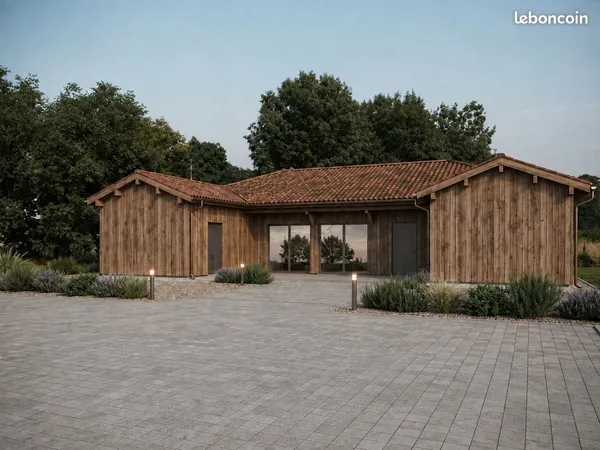 Terrain 1 643 m² - projet de maison prêt à construire