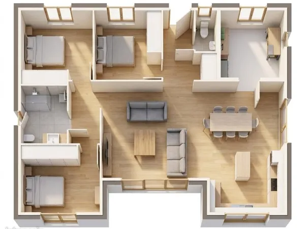 Maison 4 pièces 90 m²