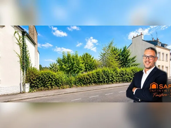 Terrain constructible en centre ville de ROSPORDEN