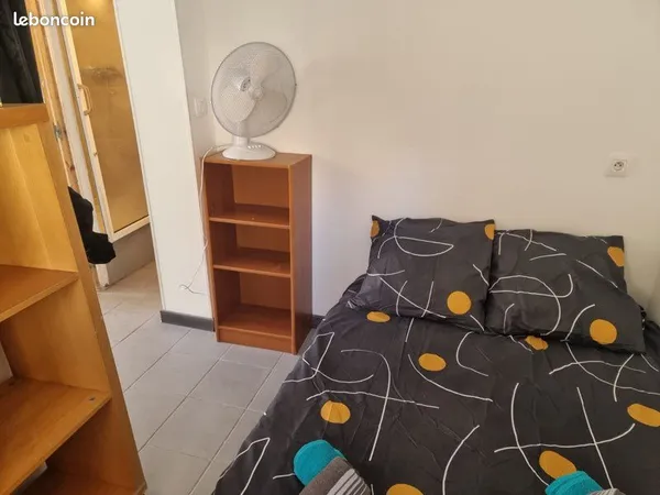 Grand studio meublé avec chambre