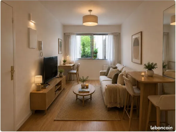 Studio meublé rénové - 23 m² - Saint-Seurin / Barrière Judaïque