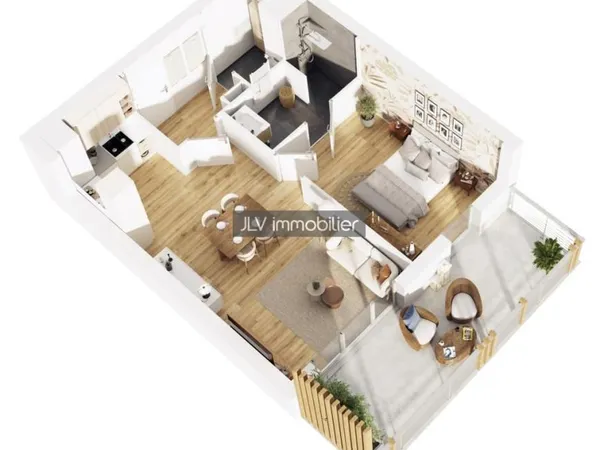Appartement 2 pièces 45 m²
