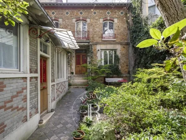 PARIS 15 - SQUARE GEORGES BRASSENS - MAISON AVEC JARDIN - 6 CHAM