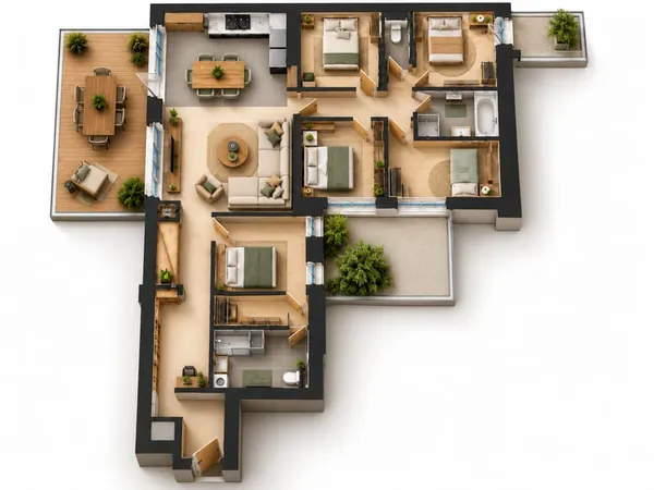 Appartement 6 pièces 156 m²