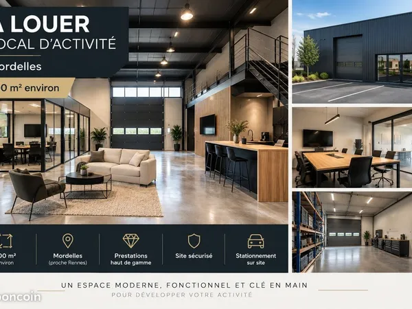 Local 185 m² Mordelles