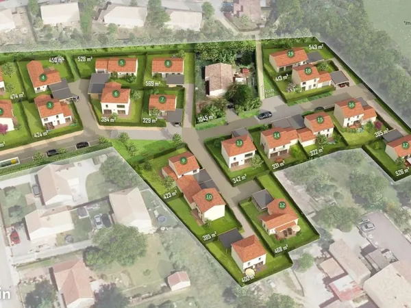 Terrain 543 m² La Sauve