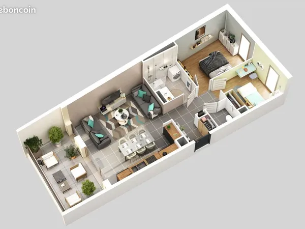 Appartement 65 m² Beaumont Les Valence