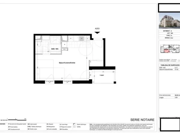 Studio avec loggia - Hypercentre de Cabourg (14390)