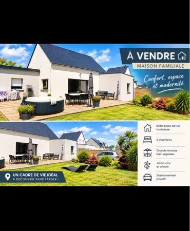 Maison récente de plein pied