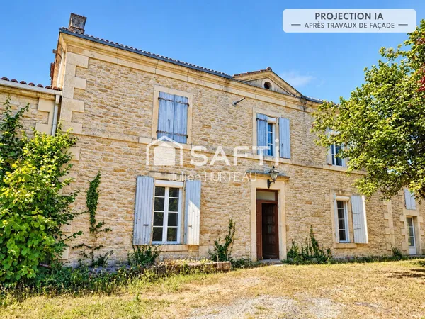 Maison en pierre et dépendances avec travaux