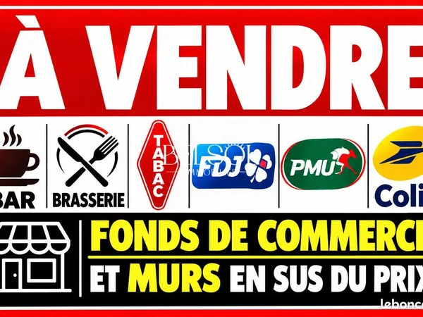 Bar, fdj, pmu, tabac 130 m² Saleilles