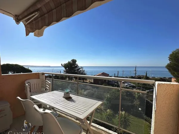 CANNES 2 PIECES VUE MER PISCINE ACCES PLAGE