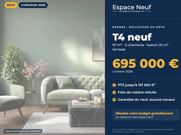 RENNES THABOR - FOUGERES (Bd de Metz) - Appartement T2 avec