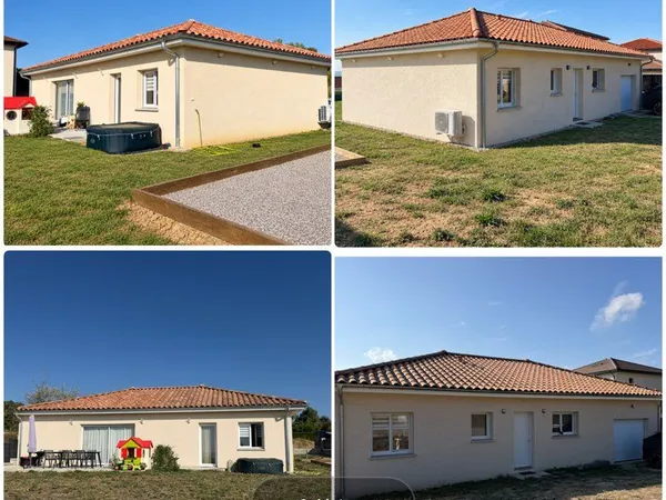 Maison neuve de plain-pied - 91 m² habitables + garage 20 m² - Terrain 864 m² - Exposition plein sud