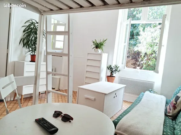 Mignon Studio 19m2 meublé centre ville ts commerces (nature, montagnes, mer 30 mn)