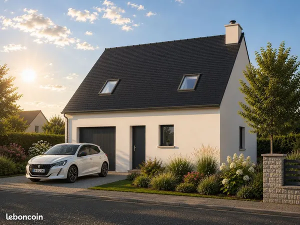 Projet de construction d'une maison 85 m² avec terrain à CLEDER (29)