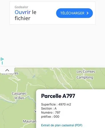 Vente terrain agricole de 4970 m2