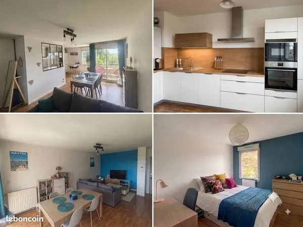 Appartement 3 pièces moderne sans vis-à-vis charme de la nature