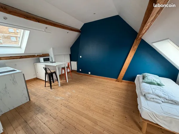Studio meublé 17 m2 à Boulogne sur Mer