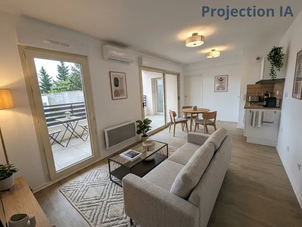 Vente appartement T2 47 m2 Nîmes Mont Duplan avec terrasse