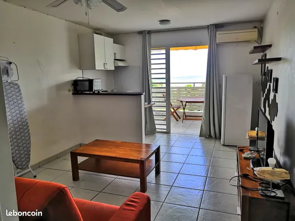 Studio meuble et climatise - terrasse et vue mer
