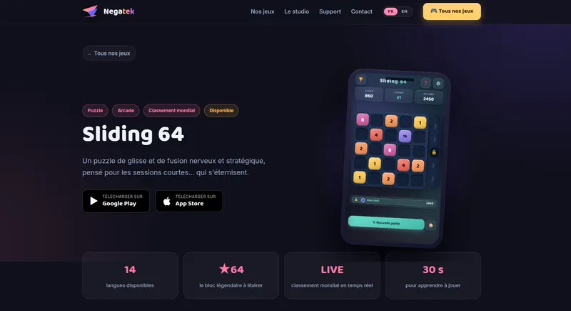 Sliding 64: el puzzle móvil donde es todo el tablero el que se desliza, gratis en iOS y Android