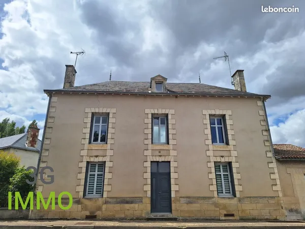 Vente | Maison ancienne | 7p | 4ch | 226 m² | Sommières-du-Clain | Expo Nord-Est/Sud-Ouest | Terrass