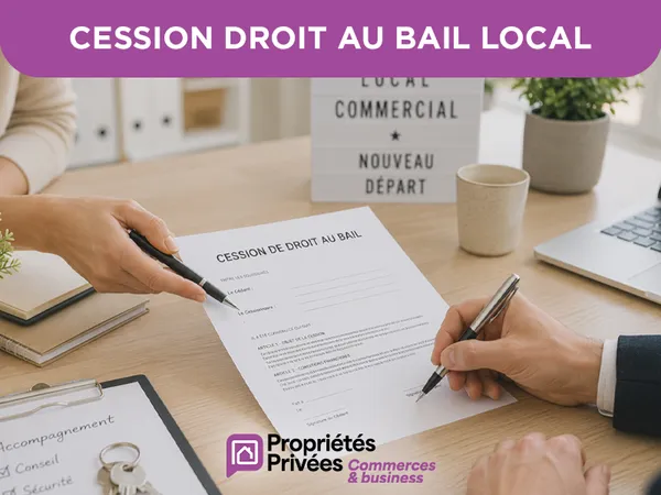 GENAS - CESSION DE BAIL, LOCAL COMMERCIAL 100 M², TERRASSE
