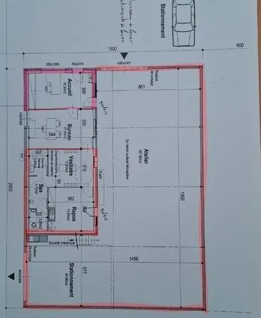 Local d’activité et entrepôt Vente Saint-Philbert-de-Grand-Lieu  375m² 1000€