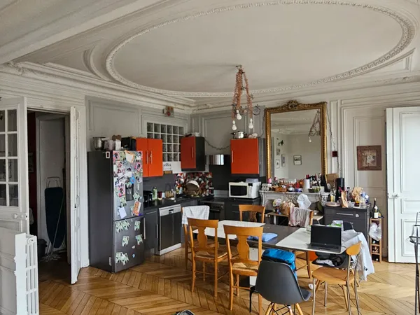 Loue chambre en colocation dans appartement - 120 m² - Paris 17ème