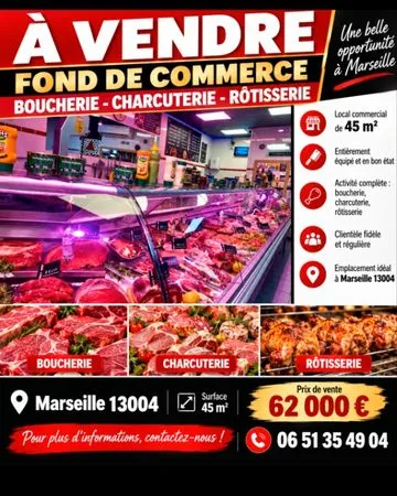 Fond de commerce a vendre