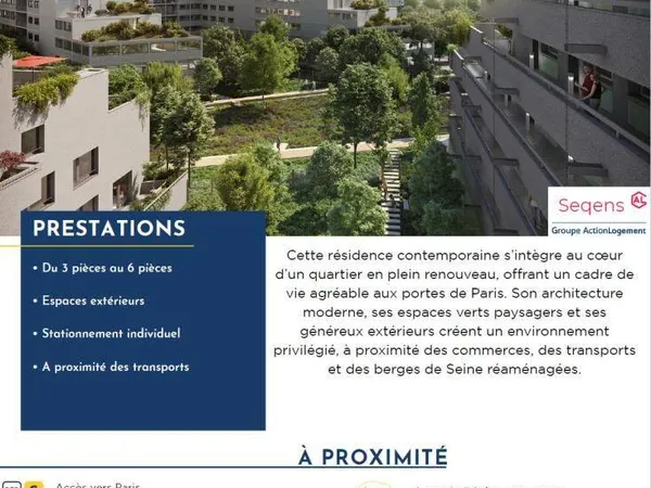 Appartement 2 pièces 47 m²